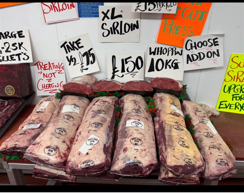 Huge 10kg full Irish sirloin
