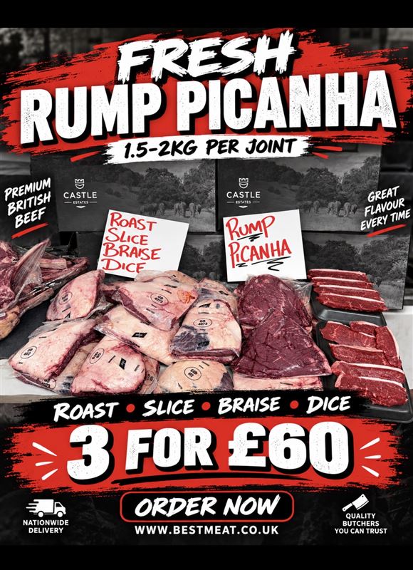 3 x rump picanhas