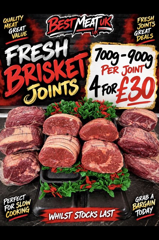 4 x joints of brisket 