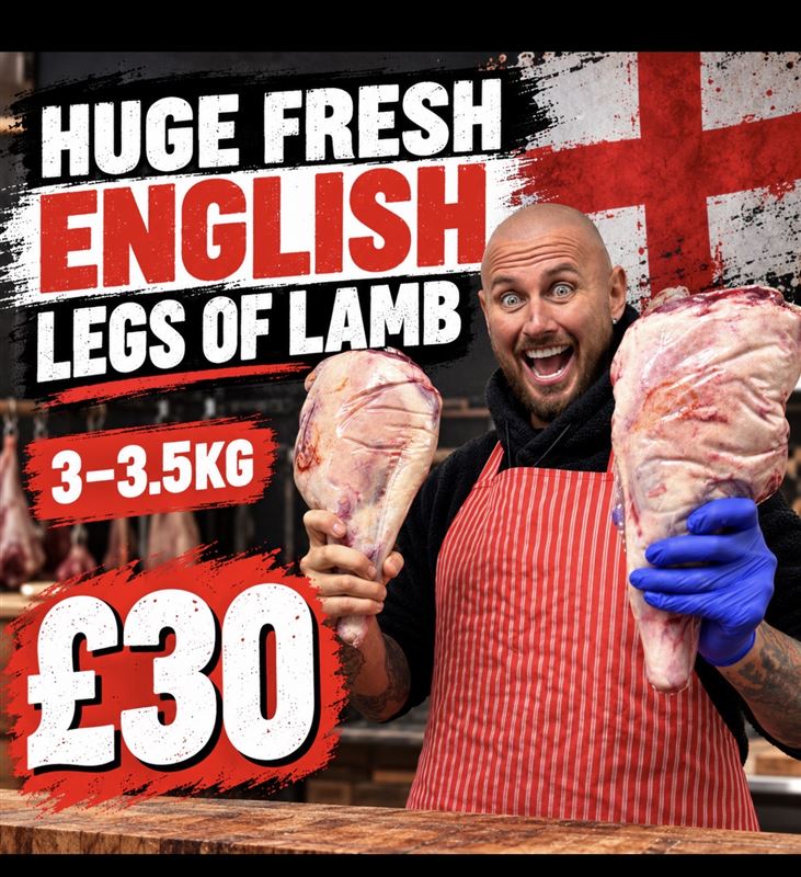 Huge 3kg-3.5kg leg of lamb 