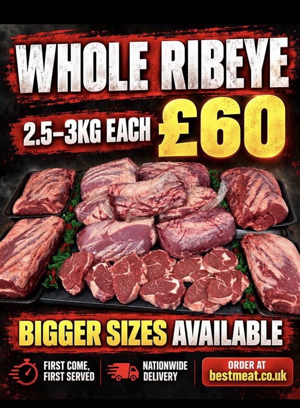 *2.5-3kg WHOLE ribeye joint 